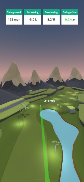 Screenshot of another golf course in-game